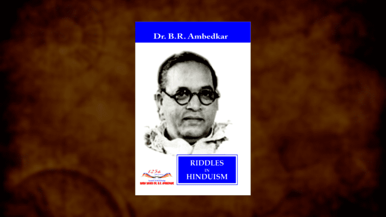 Book Review of Riddles in Hinduism Dr Bhim Rao Ambedkar Bahujan Sahitya
